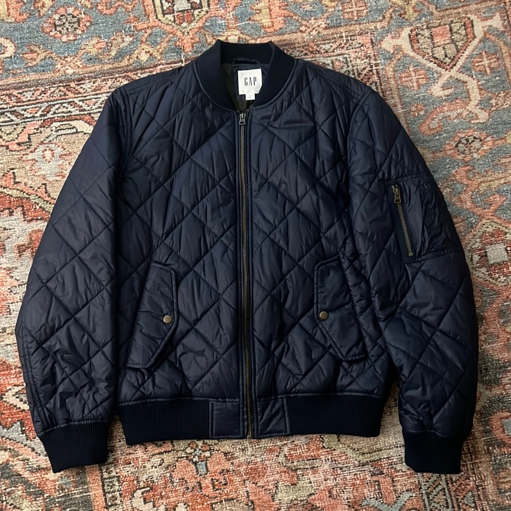 GAP quilted bomber jacket